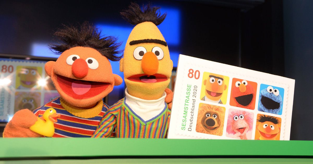 Sesamstrasse Sonderbriefmarke Mit Ernie Bert Und Co