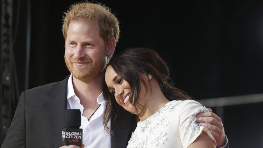 Prinz Harry und Herzogin Meghan haben Queen Elizabeth II. besucht. (tae/spot)