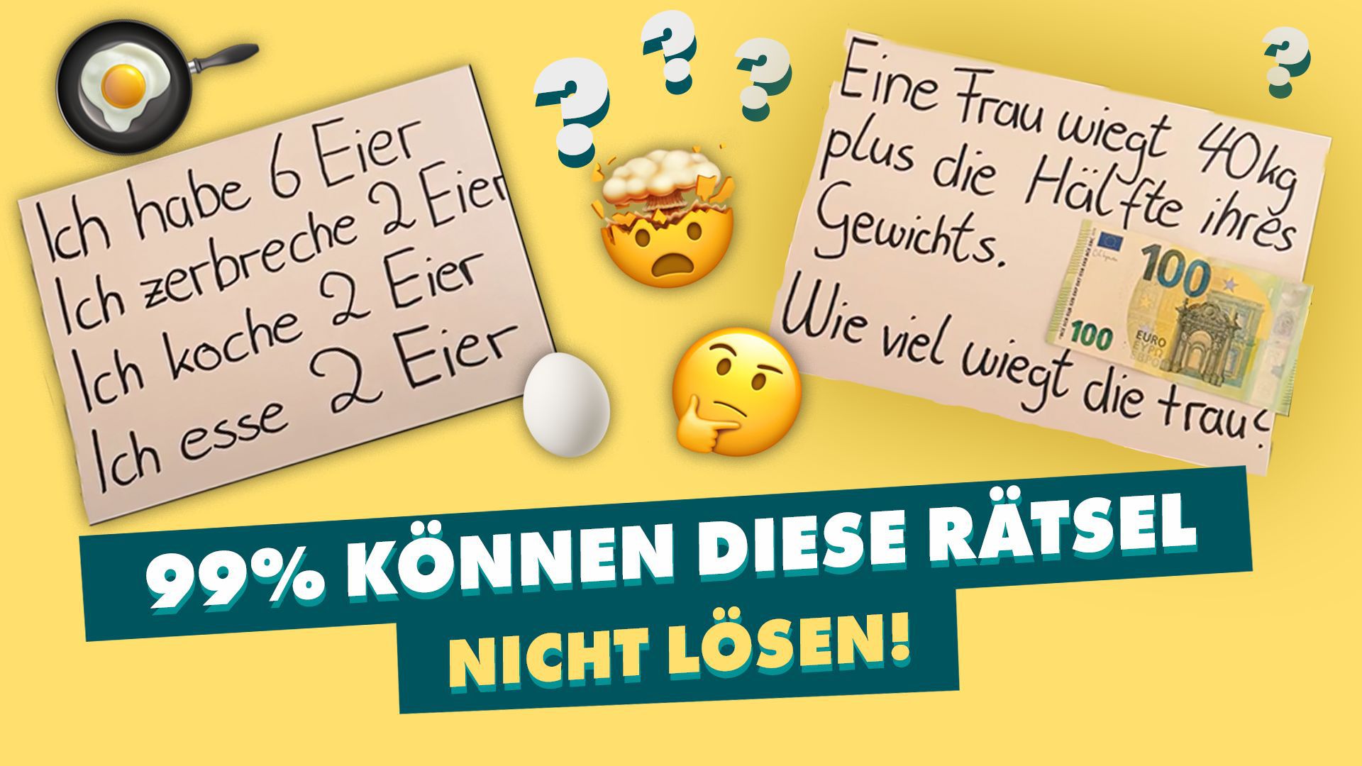 Nur echte Genies können alle Rätsel lösen!