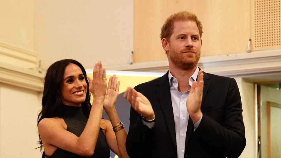 Herzogin Meghan und Prinz Harry haben in Düsseldorf gefeiert. (hub/spot)