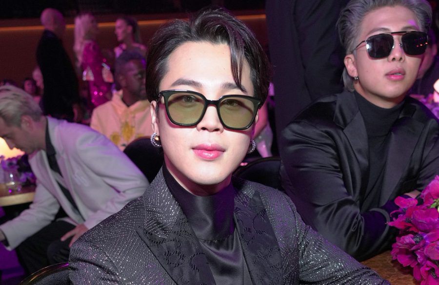 Jimin of BTS poses during the 64th Annual GRAMMY Awards April 2022 - Getty BangShowbiz