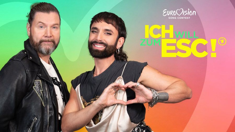 Rea Garvey (l.) und Conchita Wurst gehen in "Ich will zum ESC!" auf Talentsuche. (eee/spot)