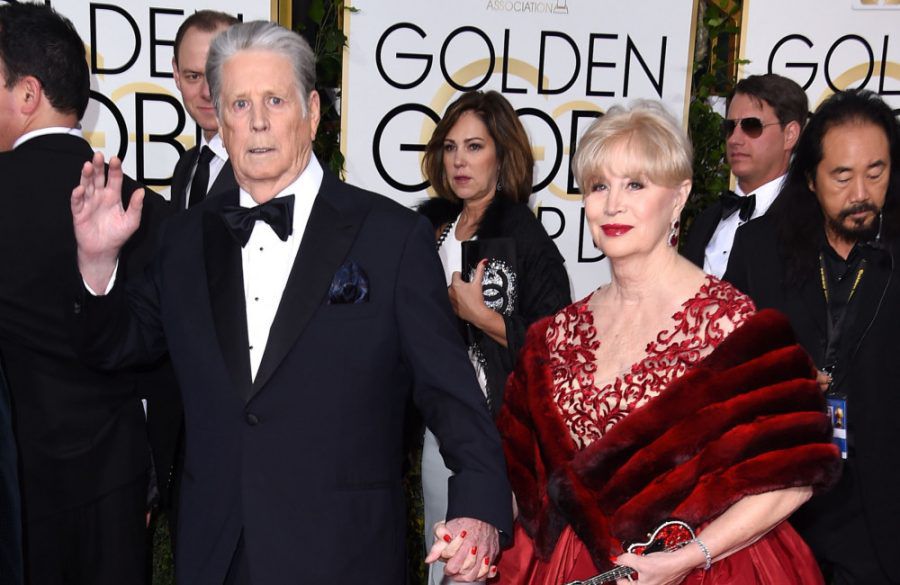 Brian Wilson With Melinda Ledbetter - Golden Globes - January 10th 2016 - Getty BangShowbiz