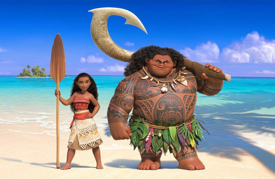 Dwayne Johnson and Aulii Cravalho - Moana - Sky BangShowbiz