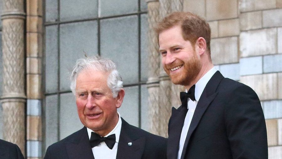 Prinz Harry hat seinen Vater, König Charles III., nach dessen Krebsdiagnose besucht. (wue/stk/spot)
