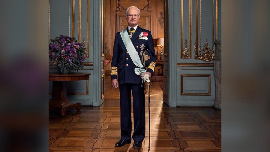Dieses Bild von Carl Gustaf stellte das schwedische Königshaus zu den Glückwünschen. (ae/spot)