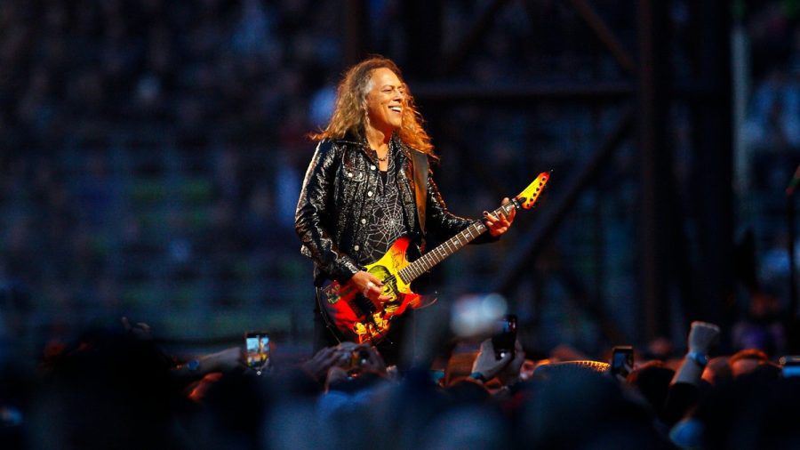 Kirk Hammett beim Metallica-Konzert. (eyn/spot)