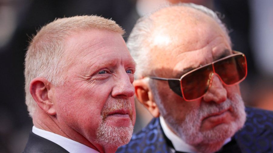 Besonderes Treffen in Cannes: Boris Becker und Ion Tiriac. (jök/spot)