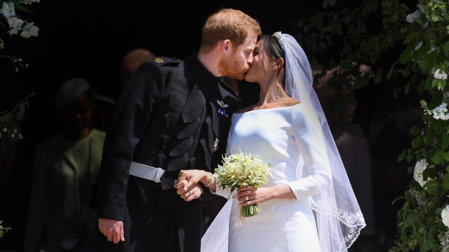 Prinz Harry und Herzogin Meghan an ihrem Hochzeitstag im Mai 2018. (hub/spot)
