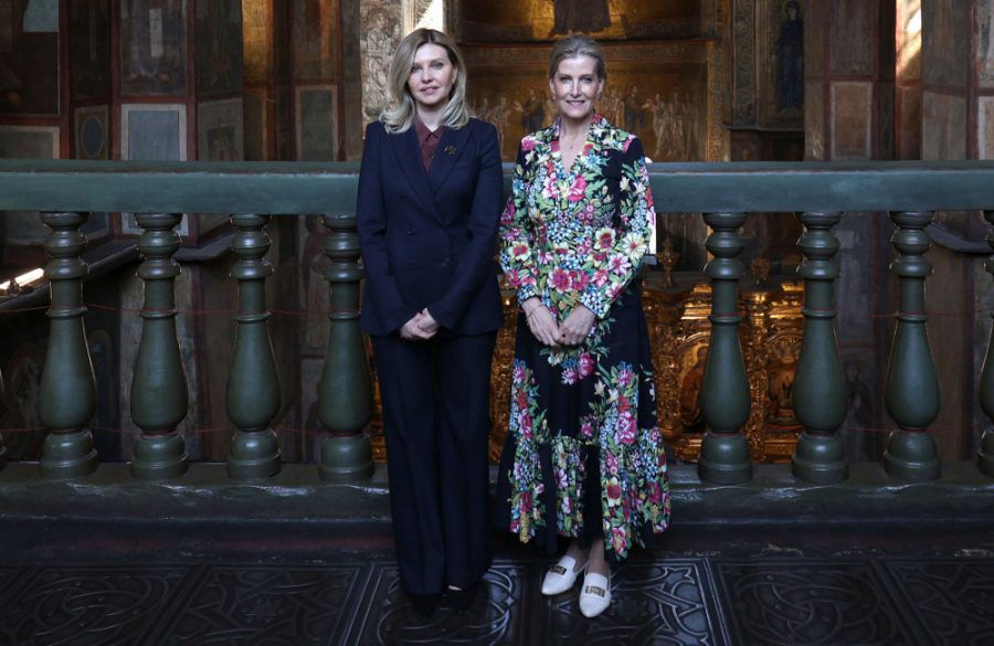 Olena Zelenska and Sophie Duchess of Edinburgh - April 2024 - Getty Images - Ukraine Visit BangShowbiz