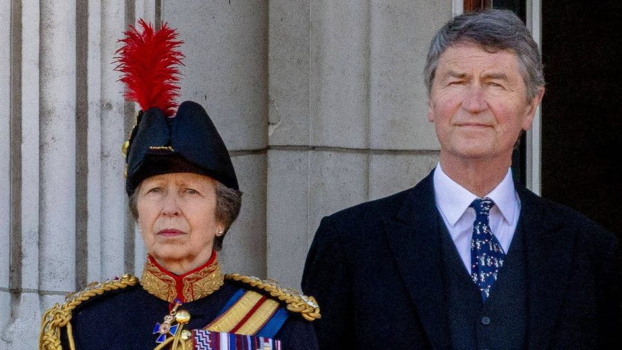 Prinzessin Anne und Sir Timothy Laurence bei der traditionellen "Trooping the Colour"-Parade zu Ehren des Geburtstages von König Charles III. am 15. Juni. (wue/spot)