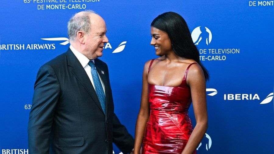 Fürst Albert II. von Monaco und Simone Ashley in Monte-Carlo. (eee/spot)