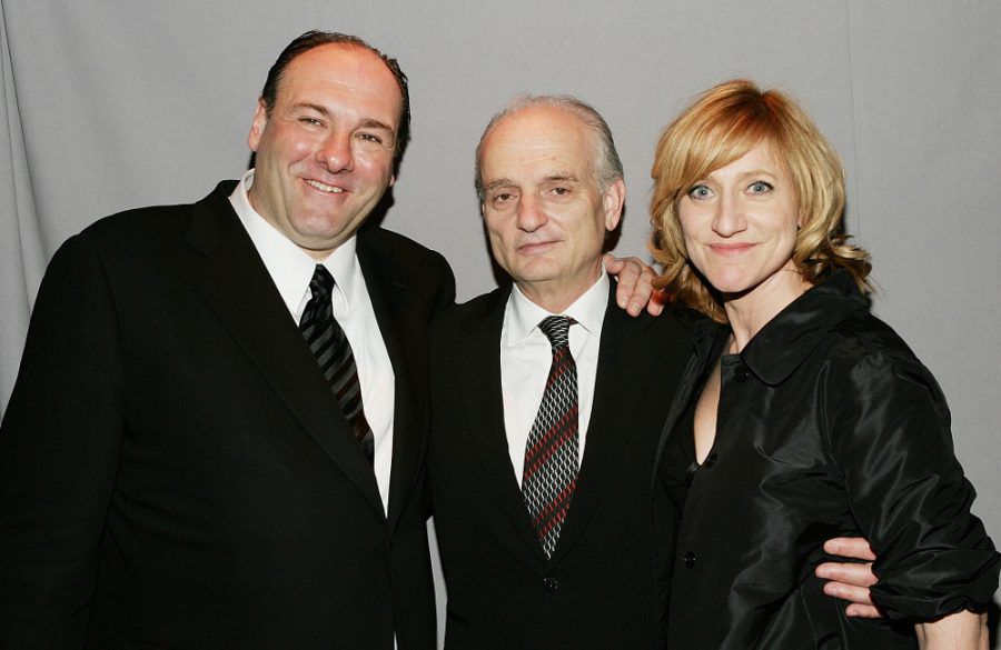 James Gandolfini, David Chase And Edie Falco - HBO Sopranos Premiere - NYC - 2020 - Getty BangShowbiz