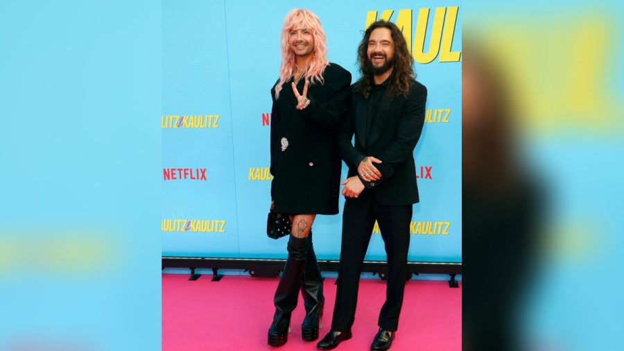 Tom (r.) und Bill Kaulitz bei der Premiere ihrer kommenden Netflix-Doku. (stk/spot)
