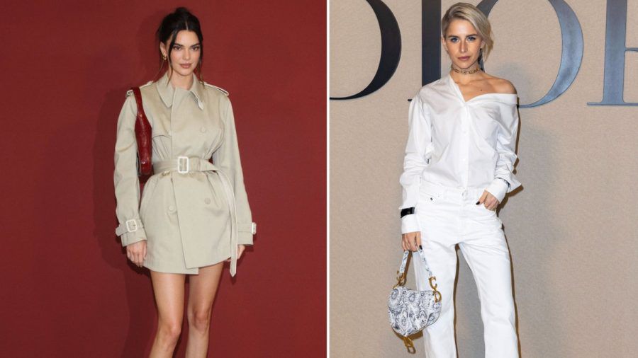 Tragen die aktuellen Handtaschen-Trends: Kendall Jenner und Caro Daur. (the/spot)