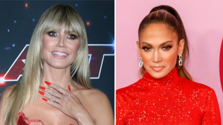 Heidi Klum (l.) und Jennifer Lopez sind zwei der vielen Stars, die am Vatertag etwas gepostet haben. (ae/spot)