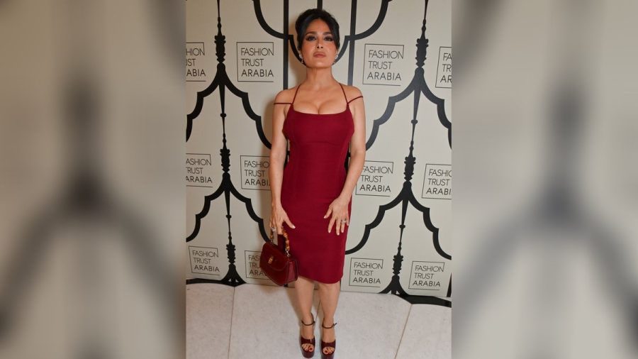 Salma Hayek bei ihrem Auftritt in London. (hub/spot)