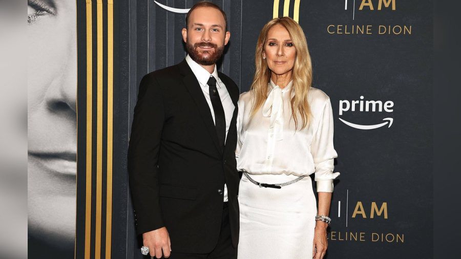 Céline Dion und ihr Sohn bei dem Event in New York City. (hub/spot)
