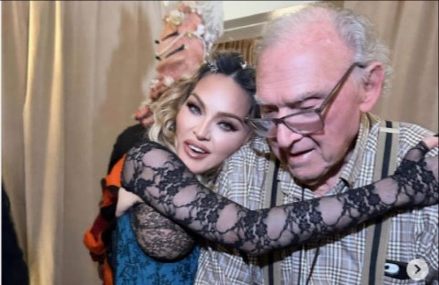 Madonna and her Dad Silvio - Instagram BangShowbiz
