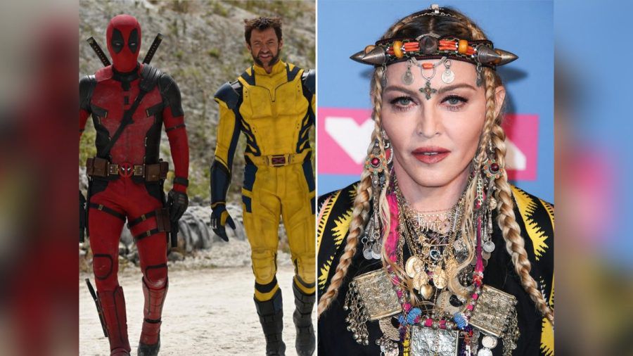 Deadpool Ryan Reynolds (l.) und Wolverine Hugh Jackman sprachen bei Madonna vor. (smi/spot)