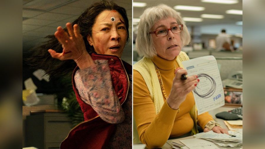 "Everything Everywhere All at Once" mit Michelle Yeoh (l.) und Jamie Lee Curtis. (ili/spot)