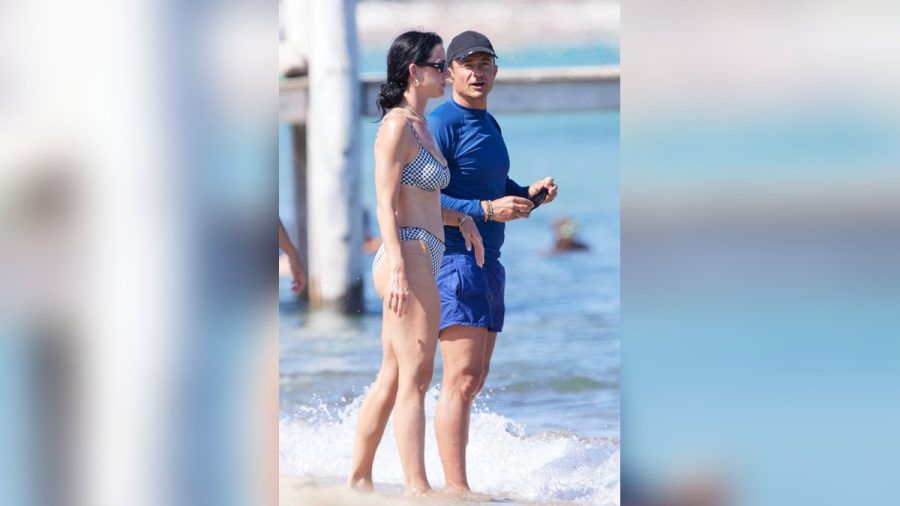 Orlando Bloom und Katy Perry am Strand von Saint-Tropez. (dr/spot)