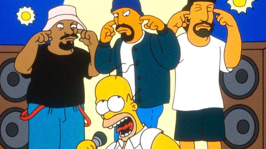 Die Mitglieder der Gruppe Cypress Hill als "Simpsons"-Figuren. (lau/spot)