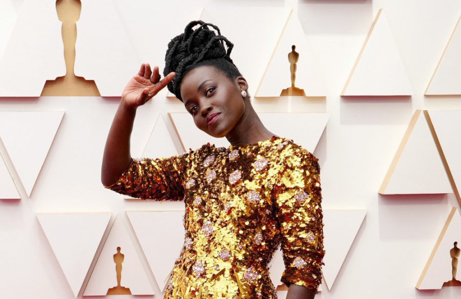 Lupita Nyong'o attends the 94th Annual Academy Awards - Getty BangShowbiz