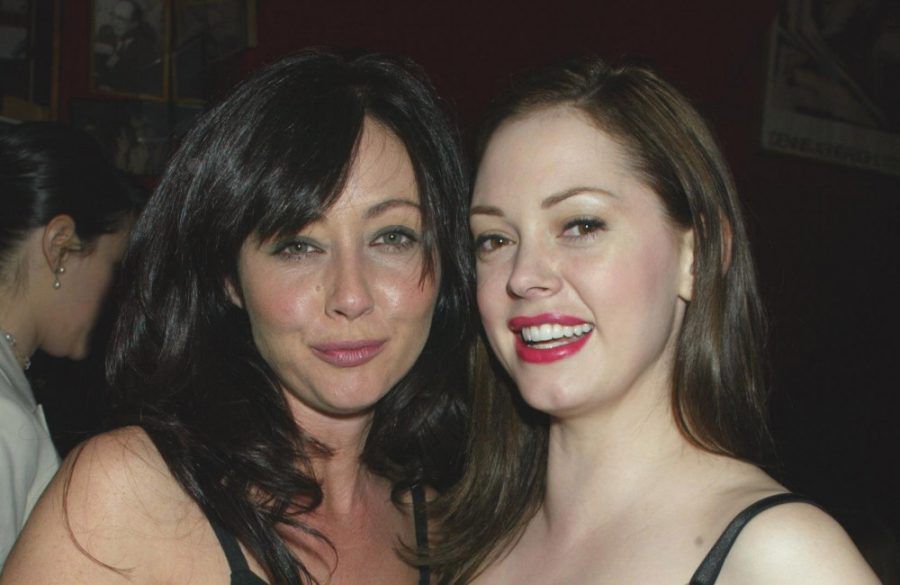 Shannen Doherty and Rose McGowan - Entertainment Weekly Academy Award Party 2004 - Getty BangShowbiz