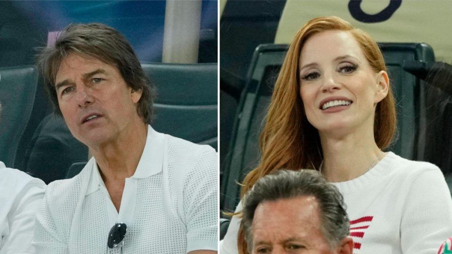 Tom Cruise und Jessica Chastain zeigen ihre Begeisterung für Olympia. (jom/spot)