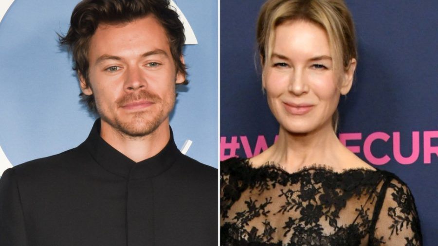 Stören die Dreharbeiten zu "Bridget Jones 4" mit Renée Zellweger Promis wie Harry Styles? (lau/spot)