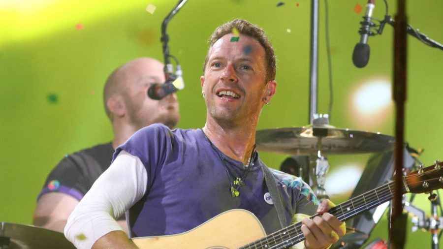 Chris Martin bei einem Coldplay-Konzert in Brasilien. (ncz/spot)