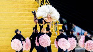 Lady Gaga während der Eröffnungsfeier der Olympischen Spiele in Paris. (wue/spot)