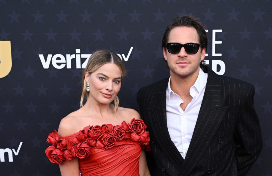 Margot Robbie and Tom Ackerley - 2024 Critics Choice Awards  - Getty BangShowbiz