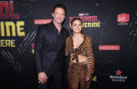 Hugh Jackman and Dafne Keen attend the Deadpool & Wolverine World Premiere - Getty BangShowbiz