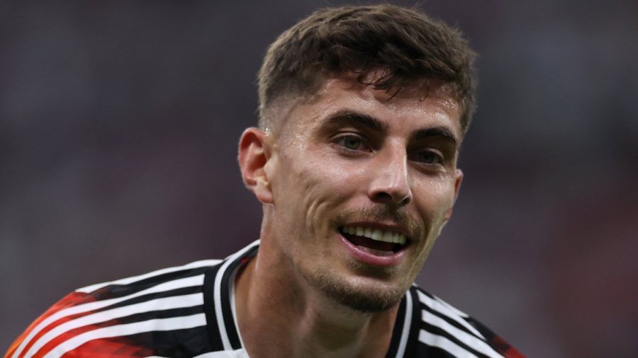 Kai Havertz hat seine Freundin Sophia geheiratet. (hub/spot)