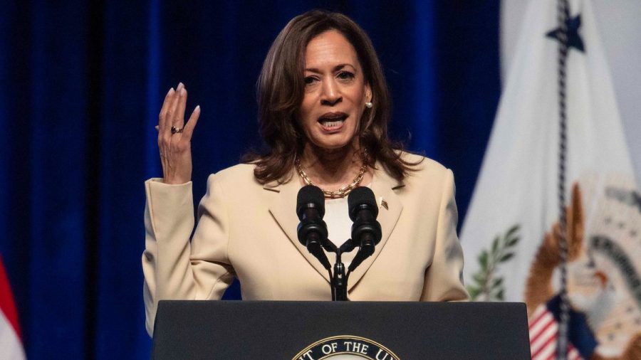 Kamala Harris will Donald Trump die Stirn bieten. (stk/spot)