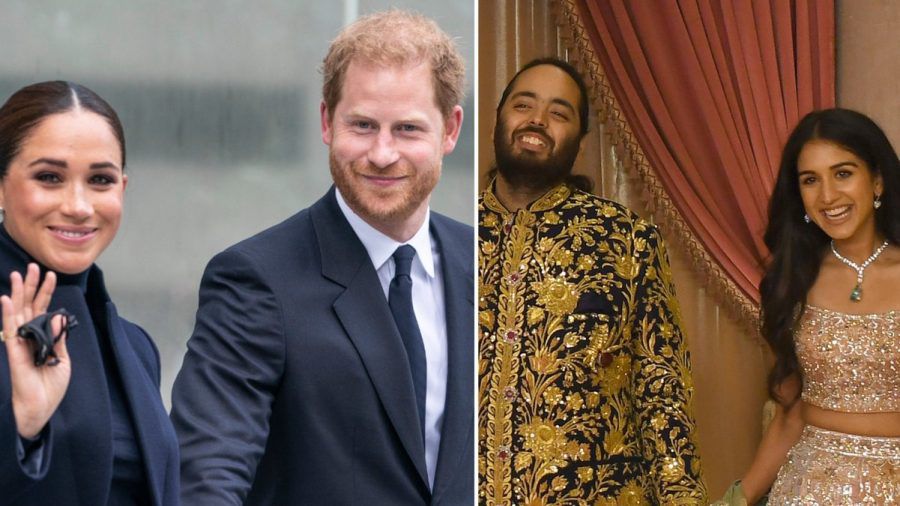 Meghan und Harry sollen auf der Gästeliste des superreichen indischen Paares Anant Ambani und Radhika Merchant stehen. (ae/spot)