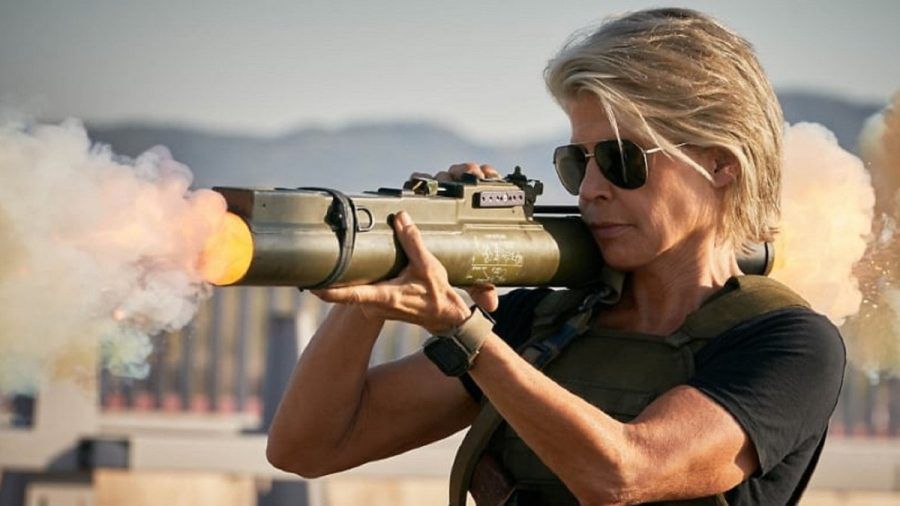 "Terminator: Dark Fate": Sarah Connor (Linda Hamilton) im Einsatz. (eyn/spot)