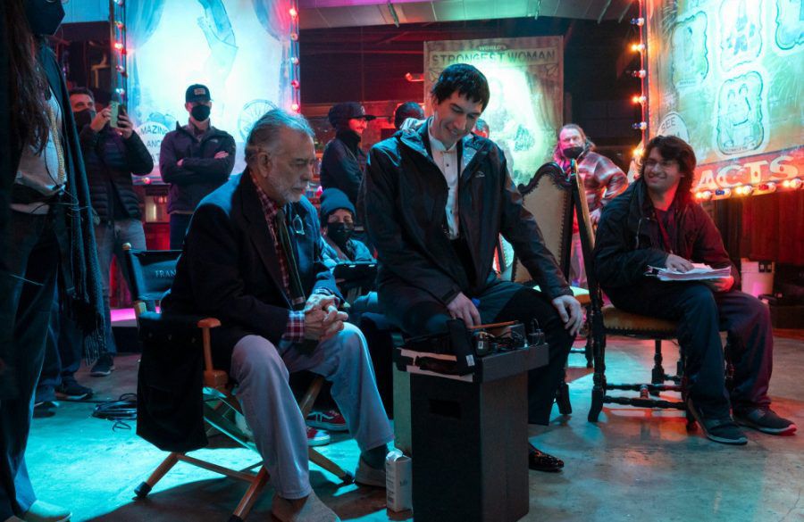 Megalopolis BTS - Lionsgate - Adam Driver and Francis Ford Coppola BangShowbiz