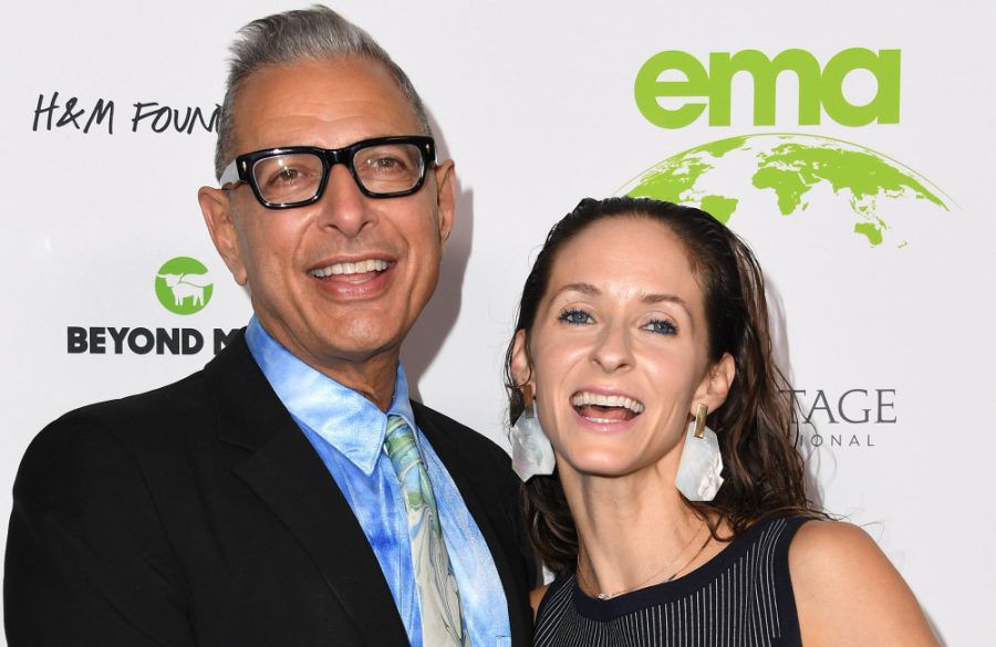 Jeff Goldblum and  Emilie Livingston - 2021 - Environmental Media Association - Getty BangShowbiz