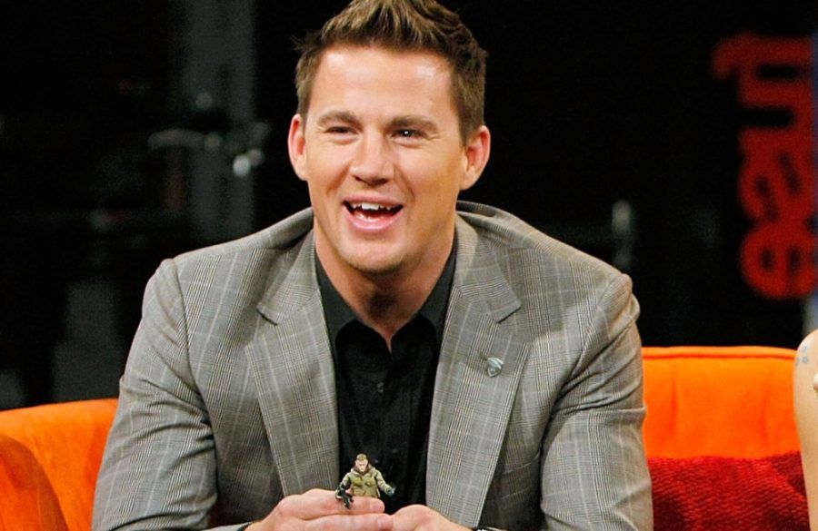 Channing Tatum with his  GI Joe character doll - August 2009 - NYC - Getty BangShowbiz