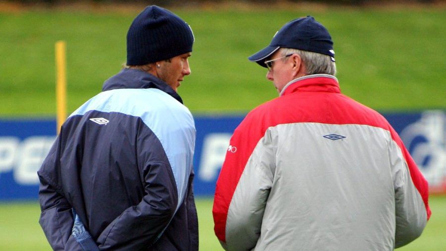 David Beckham und sein ehemaliger Trainer Sven-Göran Eriksson bei der Arbeit. (mia/spot)