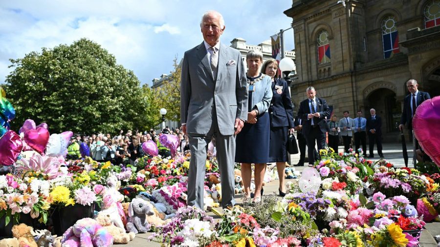 König Charles III. während seines Besuchs in Southport. (wue/spot)