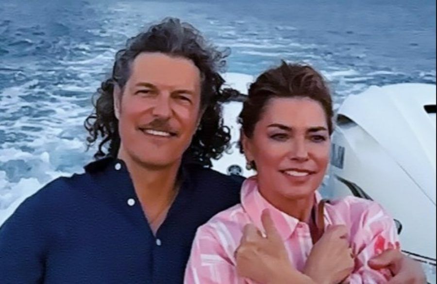 ,Frédéric Thiébaud and Shania Twain instagram BangShowbiz