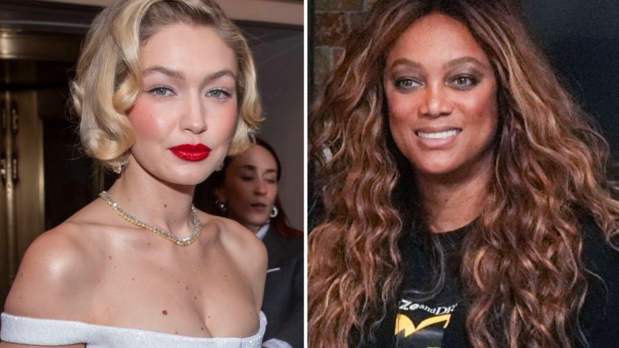 Gigi Hadid neben Tyra Banks (r.). (rho/spot)