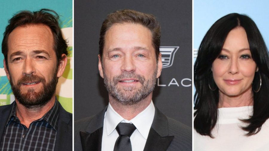 Luke Perry, Jason Priestley (Mitte) und Shannen Doherty waren drei der Stars der US-Serie "Beverly Hills, 90210". (ili/spot)