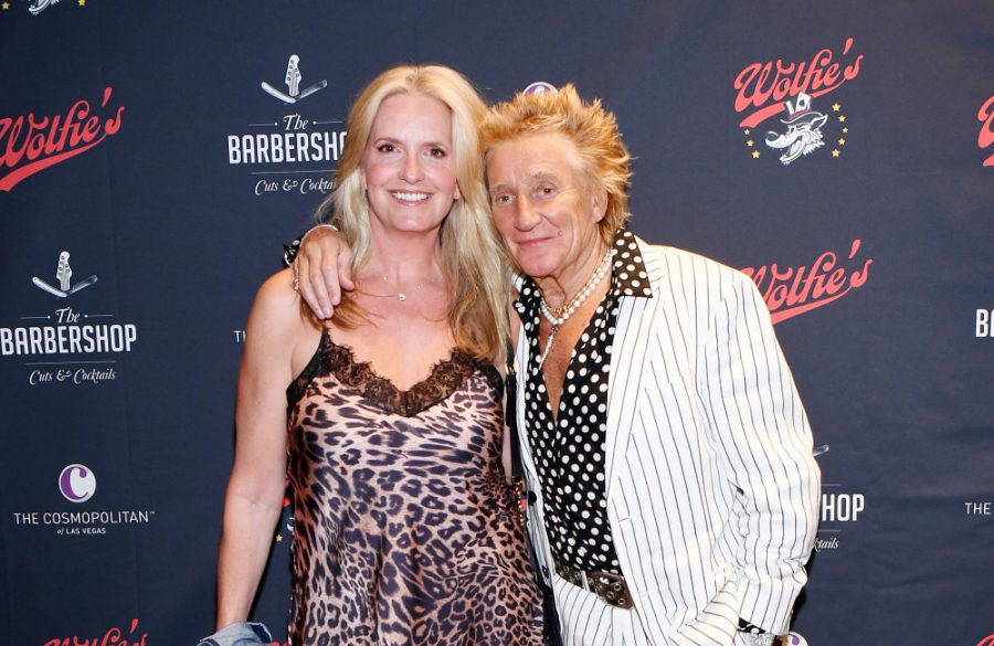 Sir Rod Stewart Celebrates The 1-Year Anniversary Of Wolfie's Whisky At The Barbershop Las Vegas - G BangShowbiz