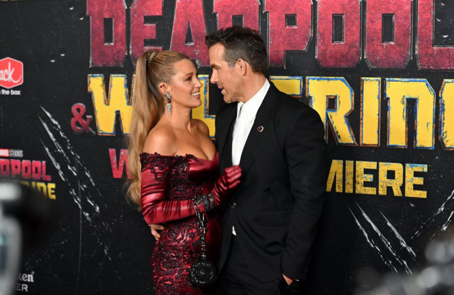 Blake Lively and Ryan Reynolds attend the Deadpool & Wolverine World Premiere - Getty BangShowbiz