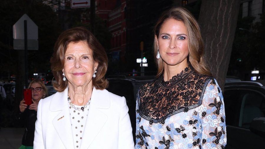 Elegantes Duo: Königin Silvia und Prinzessin Madeleine nahmen am 25. September an einem Dinner zum 25. Geburtstag der "World Childhood Foundation USA" teil. (ae/spot)